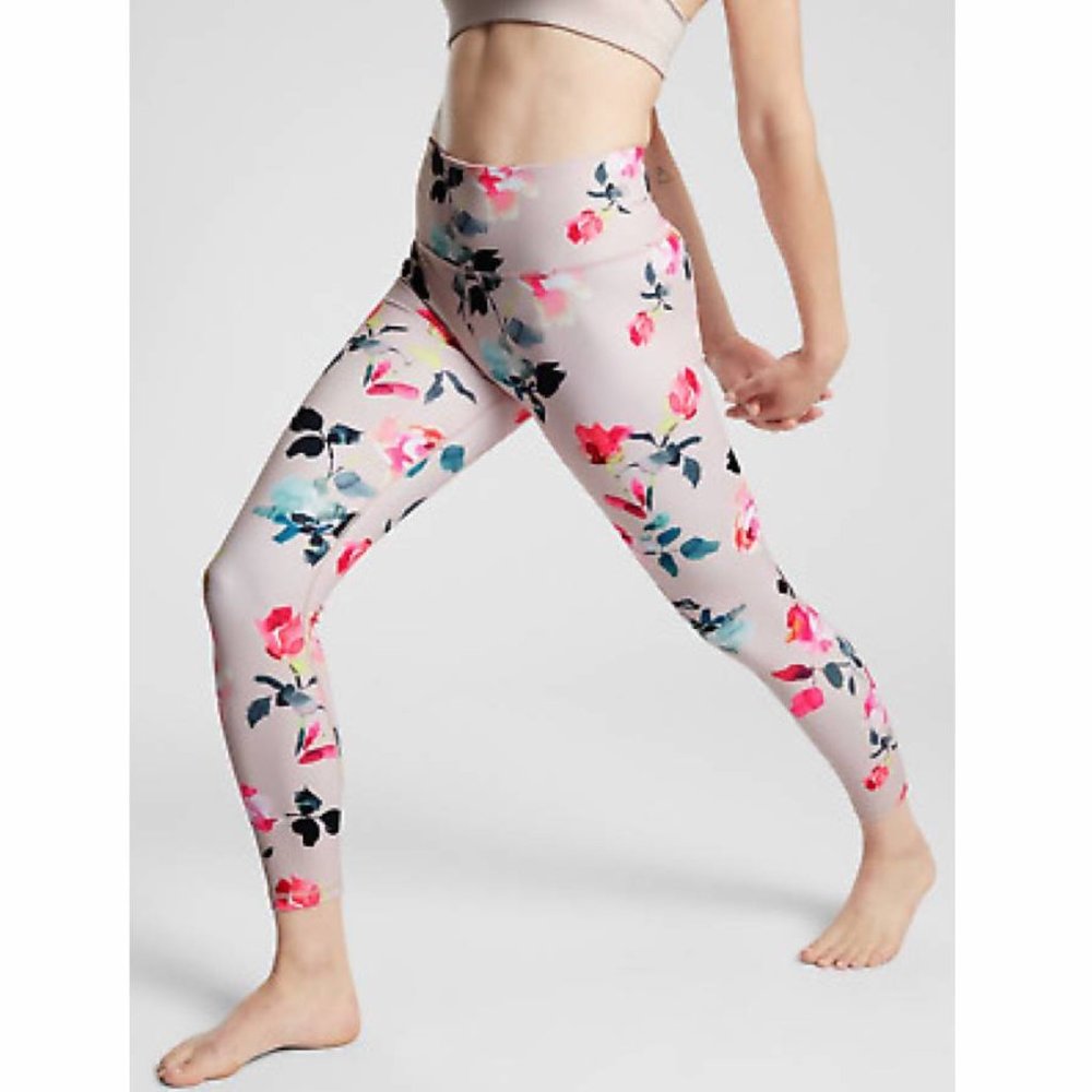 NWT Athleta Painted Flower Elation 7/8 Tight